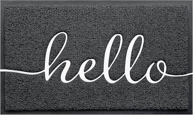 BeneathYourFeet Door Mat, Welcome Mat Low Profile Front Doormat Indoor Outdoor by BeneathYourFeet