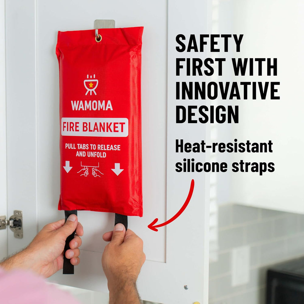 Fire Suppression Blanket - Waterproof, Oil-Resistant, Fiberglass Fire Blanket...