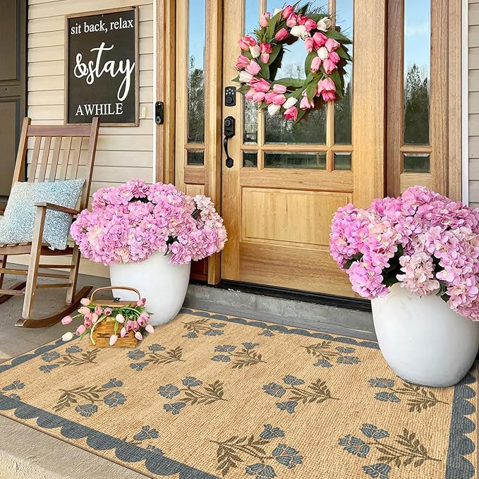 3x5 Floral Entry Rug