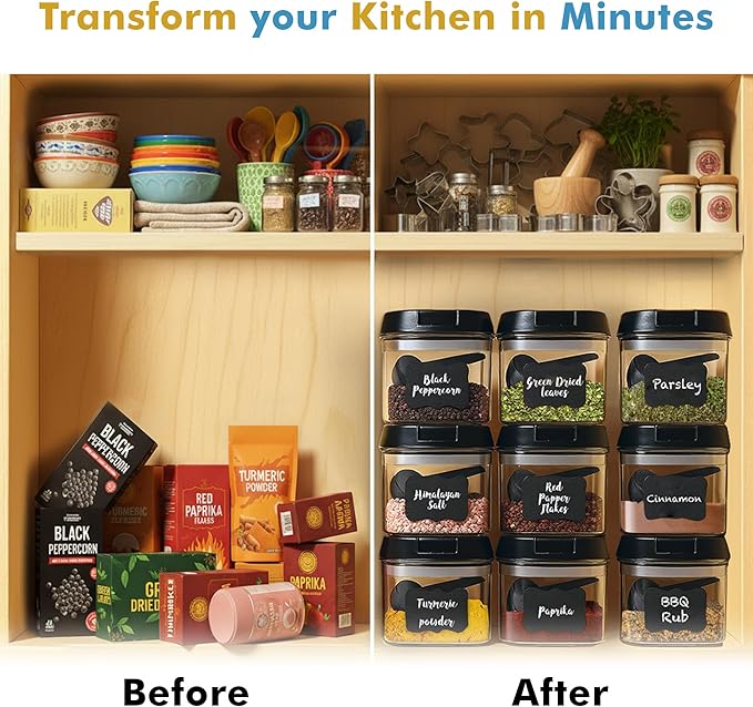 Shazo 9 PC Airtight Food Storage Containers