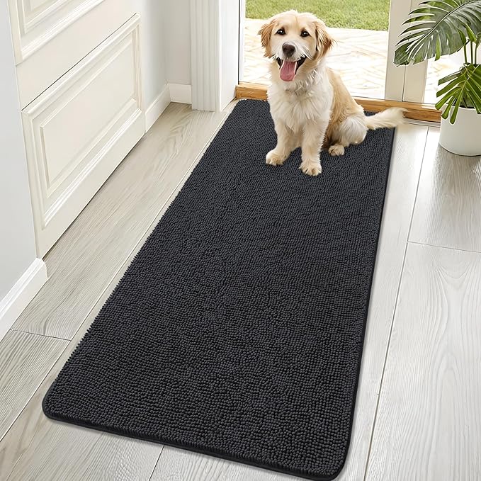 OLANLY Dog Door Mat for Muddy Paws 70x32, Absorbs Moisture and Dirt, Absorbent by OLANLY