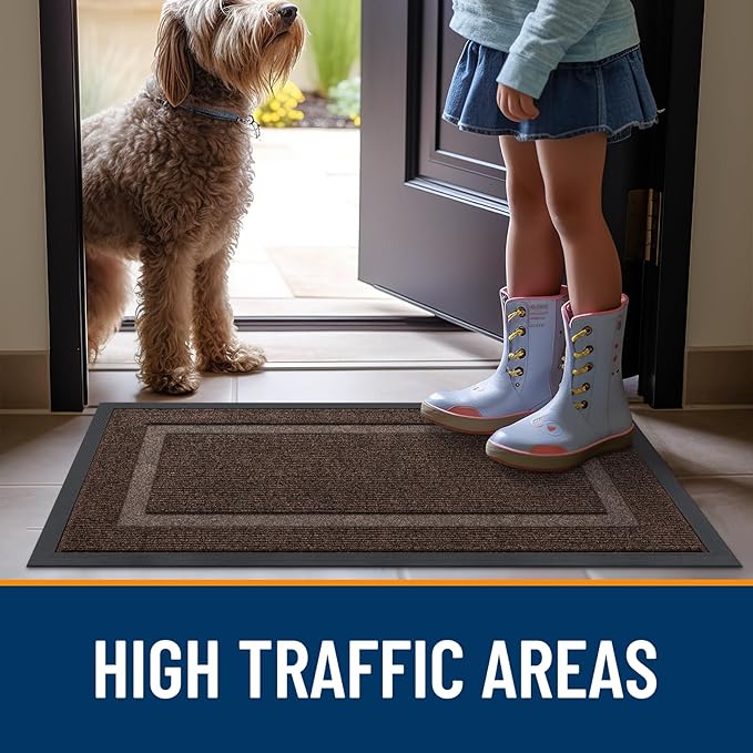 OLANLY Front Door Mat Indoor Outdoor Entrance, Waterproof All-Season, - Image 7