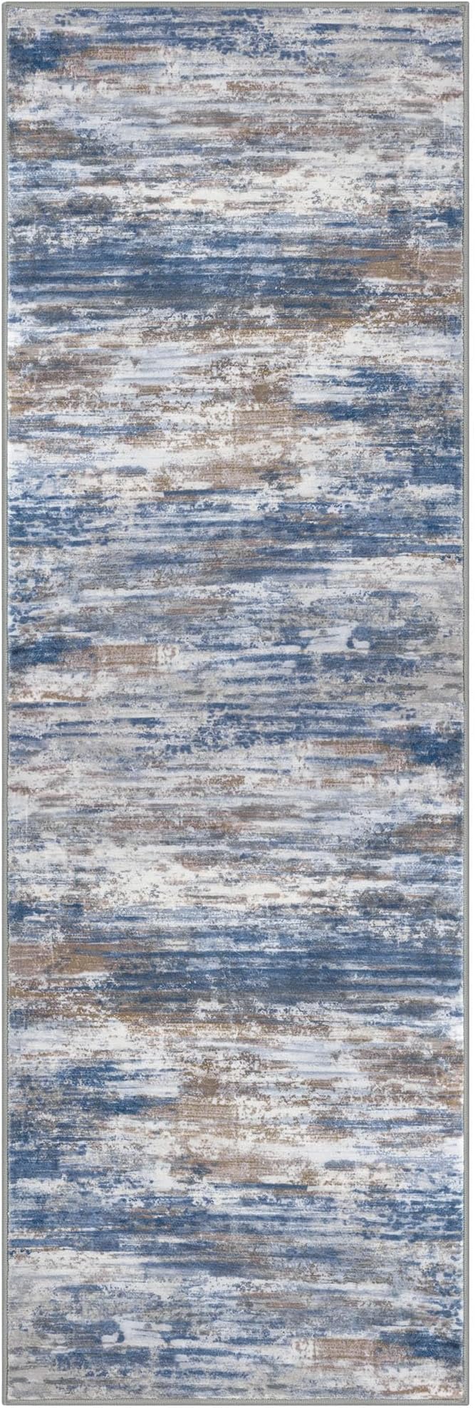 KOZYFLY Modern Abstract Hallway Runner Rug, 2.6x8 Washable Rug Runner Non-Slip - Image 8