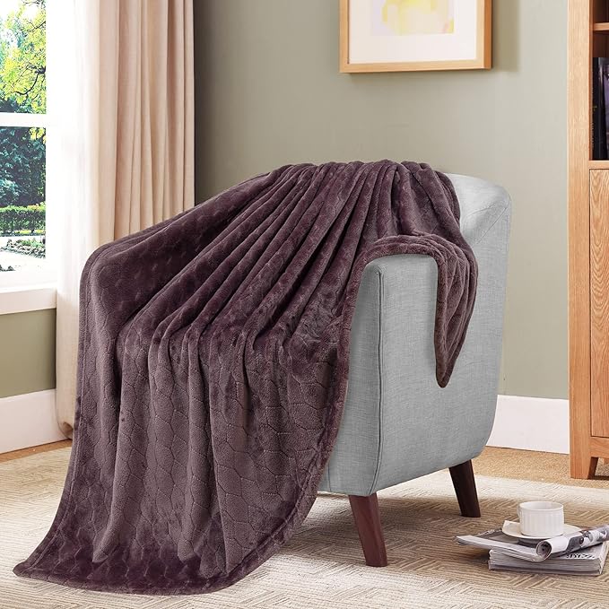 TOONOW Fleece Blanket Super Soft Cozy Throw Blanket 50" x 60", Lightweight - Image 6