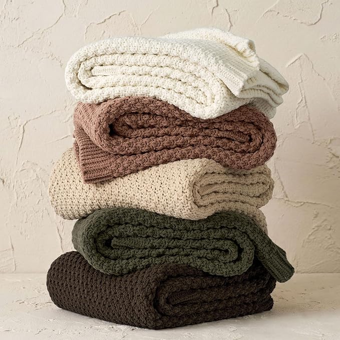 EVERGRACEHOME Chunky Chenille Knit Throw Blanket - Image 3