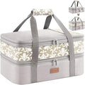 Lifewit Insulated Double Decker Casserole Carrier, Expandable Lasagna Lugger by Lifewit