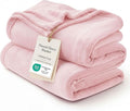 Bedsure GentleSoft Pink Fleece Throw Blanket by BEDSURE