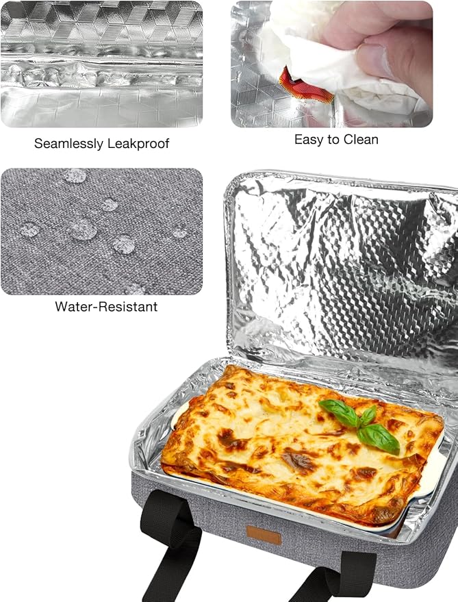​Vuudh Expandable Casserole Carrier Bag, Double Deckered Insulated Food Bag - Image 4