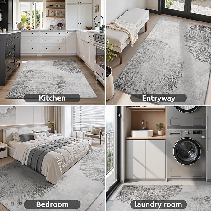 6x9 Area Rugs for Living Room-Machine Washable Rug Ultra Soft Non Slip Area Rug - Image 7