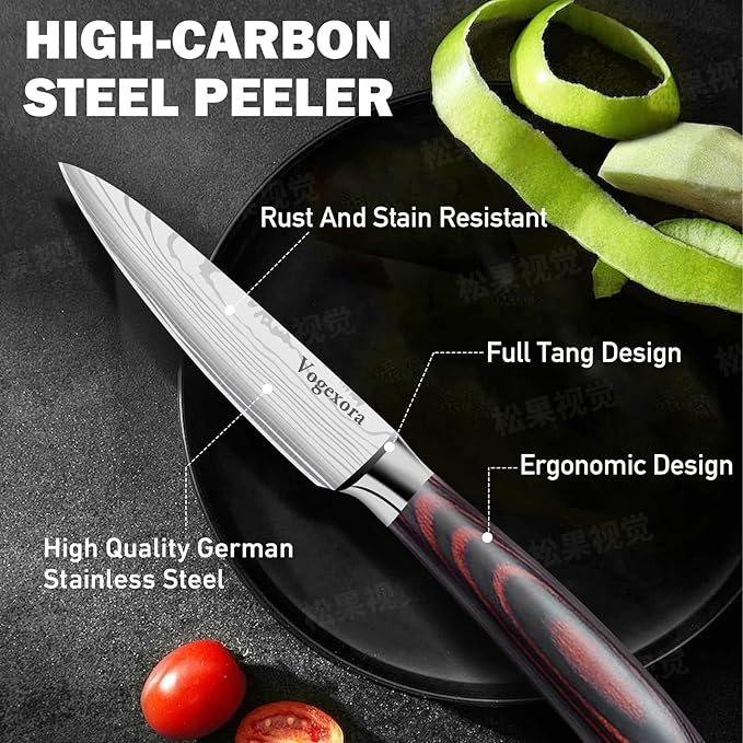 5 Pcs Chefs Kitchen Sharp Knife Set - Image 6