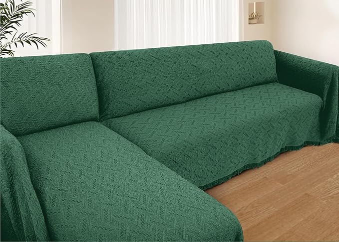 HOMERILLA Christmas Couch Covers, Sectional Couch Covers L Shaped Sofa Cover by HOMERILLA