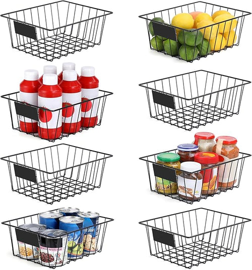 8 Pack Wire Storage Baskets for Organizing by VITEVER