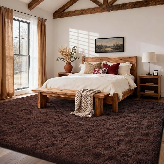 8x10 Ft Extra Large Shag Rugs for Living Room, Ultra Soft Fluffy Furry Area - Image 3
