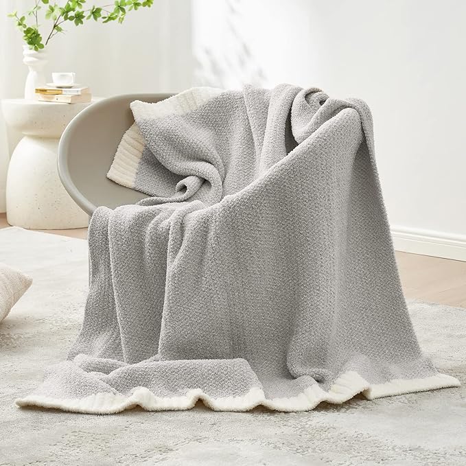 Snuggle Sac Buttery Grey Throw Blanket - Image 3