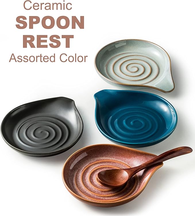 Spoon Rest, Ceramic Cooking Spoon Holder - Image 6