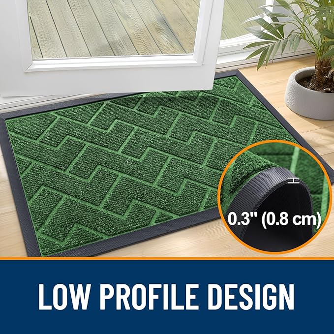 OLANLY Front Door Mat Indoor Outdoor Entrance, Waterproof All-Season, - Image 4