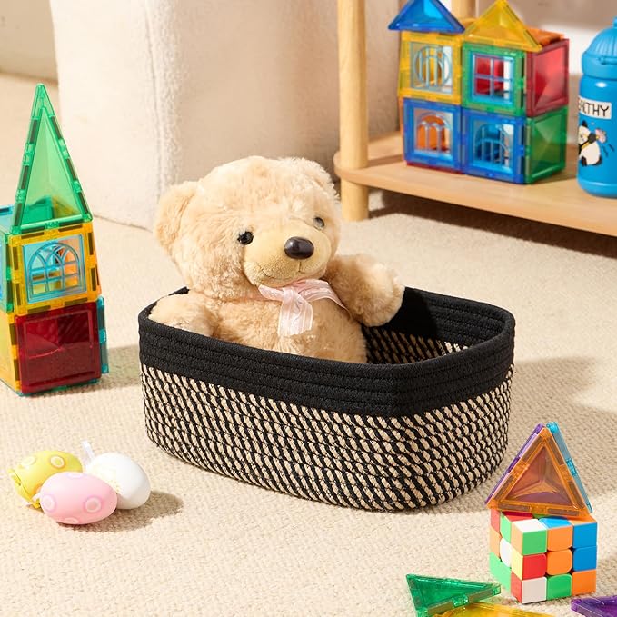 MiniArk Small Storage Baskets for Organizing | Closet Organizer Bins | Shelf - Image 4