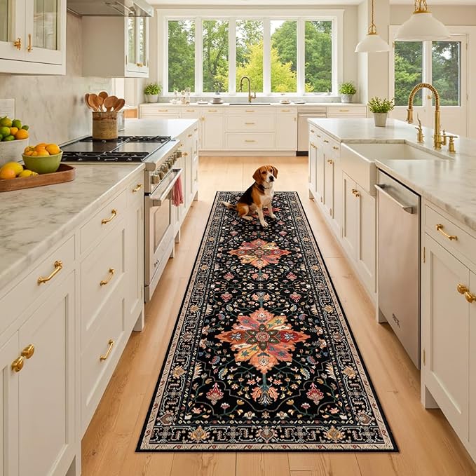 RELEANY Area Rugs 2'6''x8' Runner Rug Non Slip Washable by RELEANY