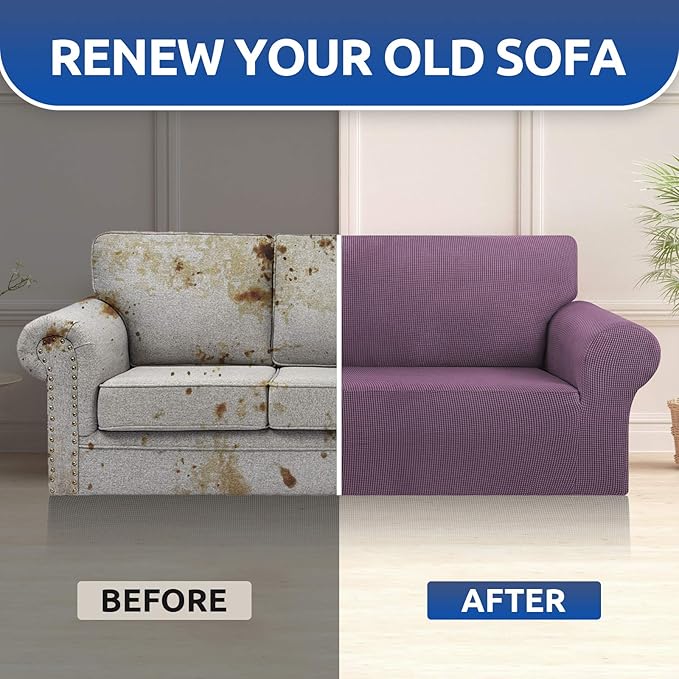 KEKUOU Stretch Oversized Sofa Slipcover 1 Piece Couch Sofa Cover Furniture - Image 8