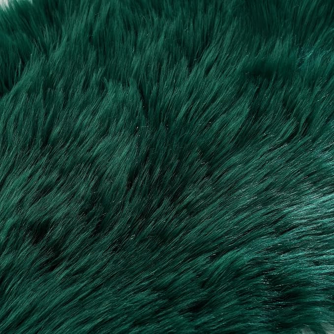 EasyJoy Ultra Soft Fluffy Shaggy Area Rug Faux Fur Rug Chair Cover Seat Pad - Image 9