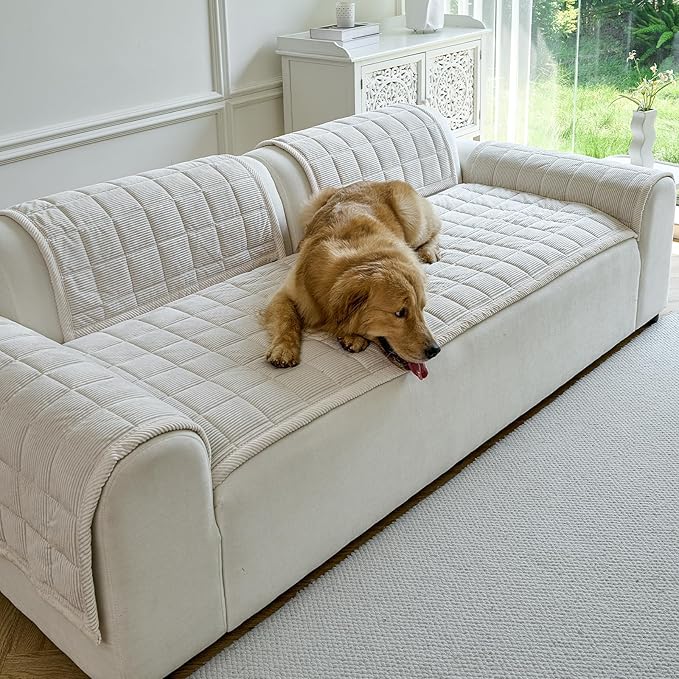 Couch Covers for Dogs Washable, Non Slip Couch Covers for Loveseat Sofa Pet by PJLZJFBY
