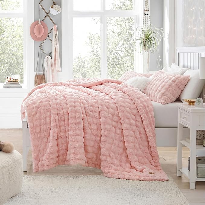 Bedsure 3D Fleece Bubble Blanket