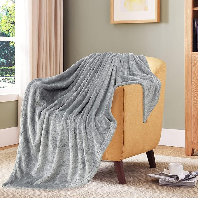 TOONOW Fleece Bed Blanket King Size 90x108 inches, Super Soft Fluffy Fuzzy - Image 4
