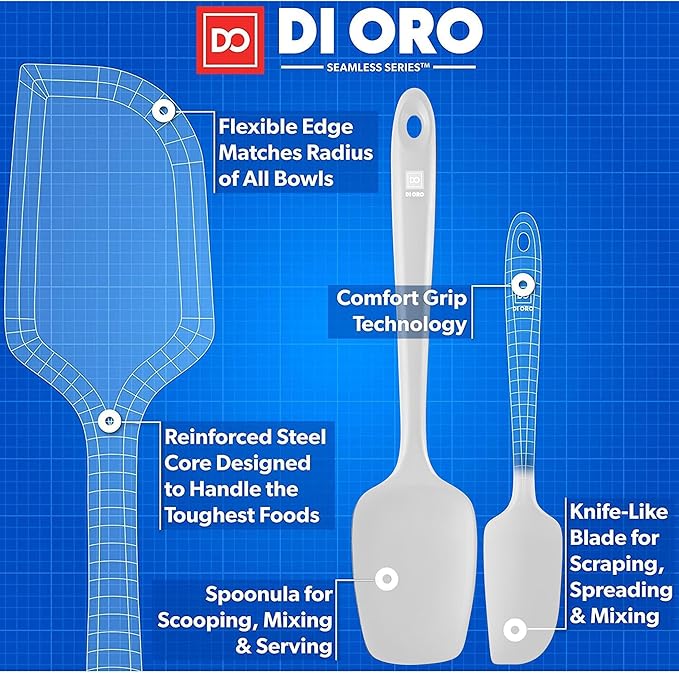 DI ORO Silicone Spatula Set