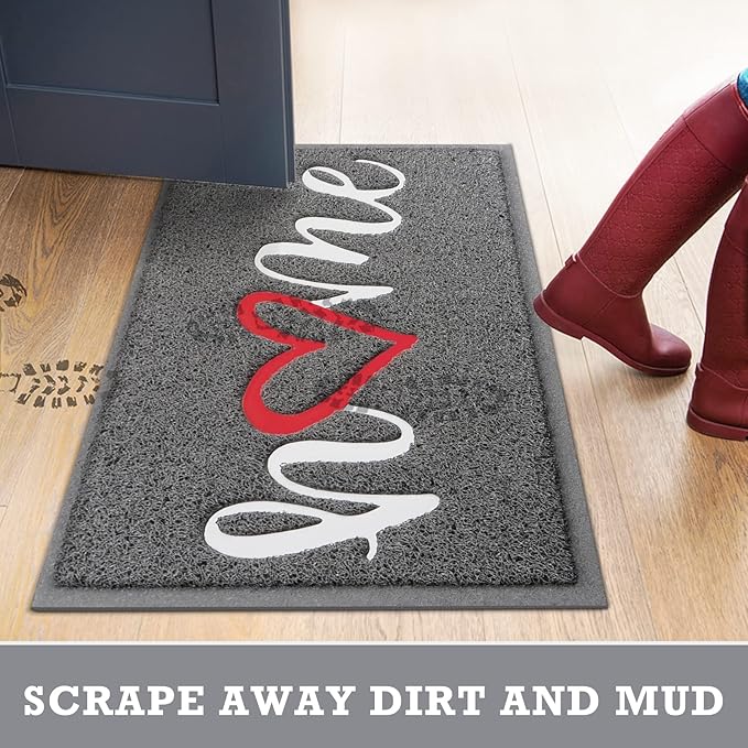 CozyBounty Black Door Mat Welcome Mats Home Non-Slip Doormat - Image 7