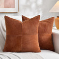 Fancy Homi 2 Packs Rust Samll Decorative Throw Pillow Covers 14x14 Inch by Fancy+Homi