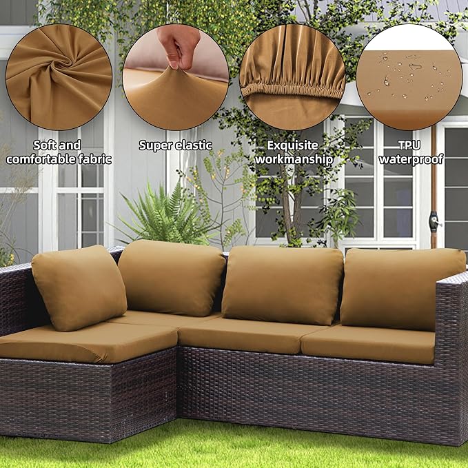 Outdoor Cushion Covers Set, Replacement - Image 4