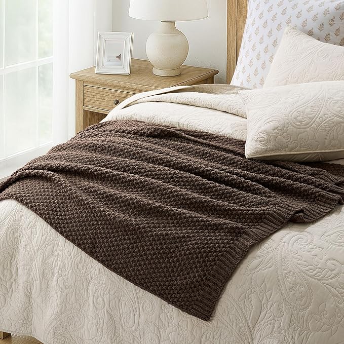 EVERGRACEHOME Chunky Chenille Knit Throw Blanket - Image 6