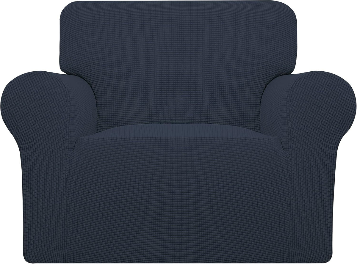 easy-going stretch chair slipcover with arm washable dark, main product view