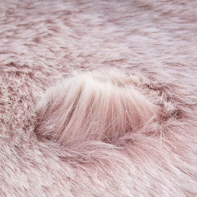Ashler HOME DECO Soft Fox Faux Fur Chair Couch Cover Area Rug - Image 5