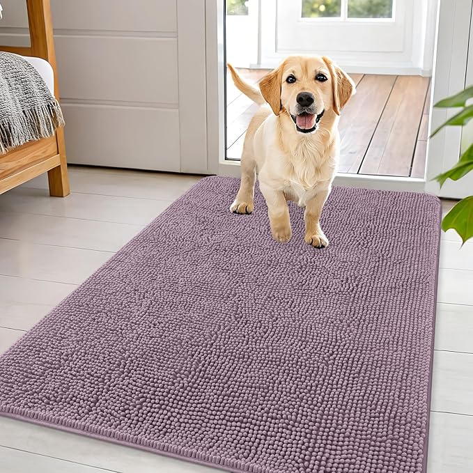 OLANLY Dog Door Mat for Muddy Paws 44x32, Absorbs Moisture and Dirt, Absorbent by OLANLY