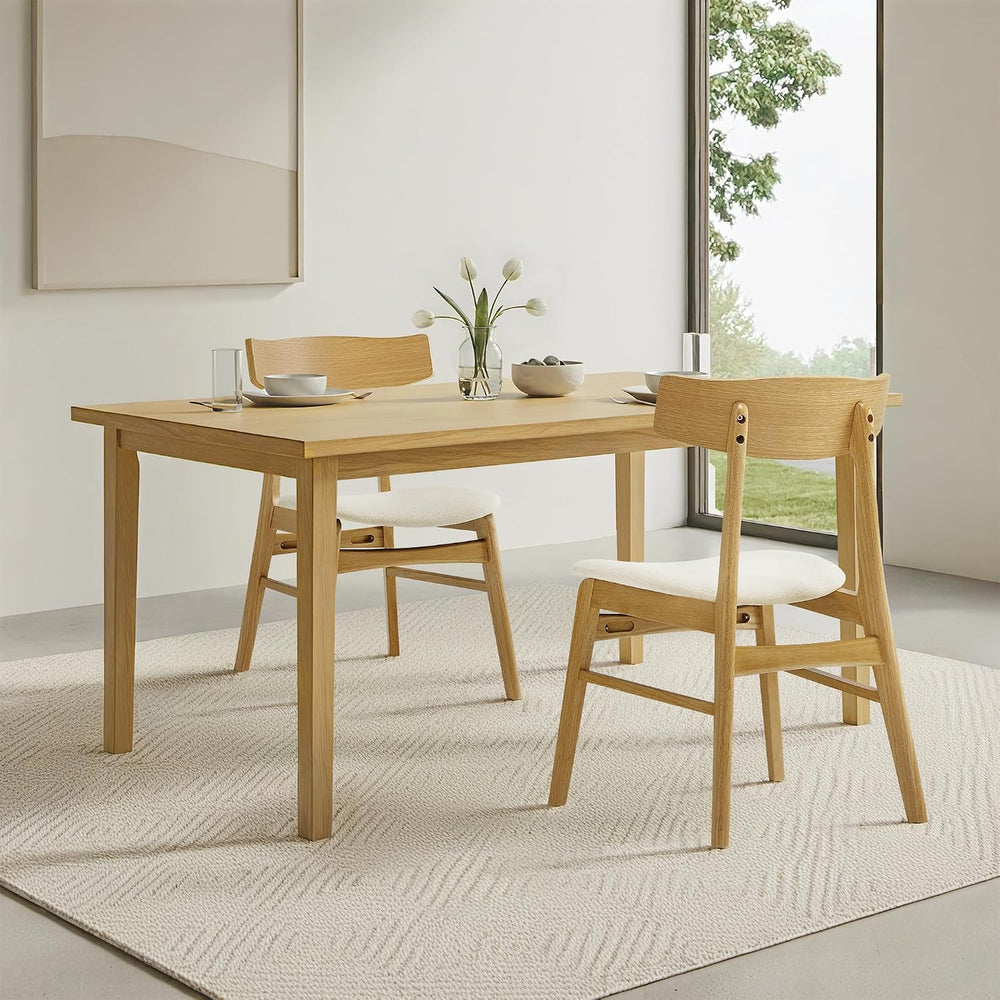 KISLOT Wooden Dining Chairs Set of 2, Upholstered Kitchen Chairs, Original