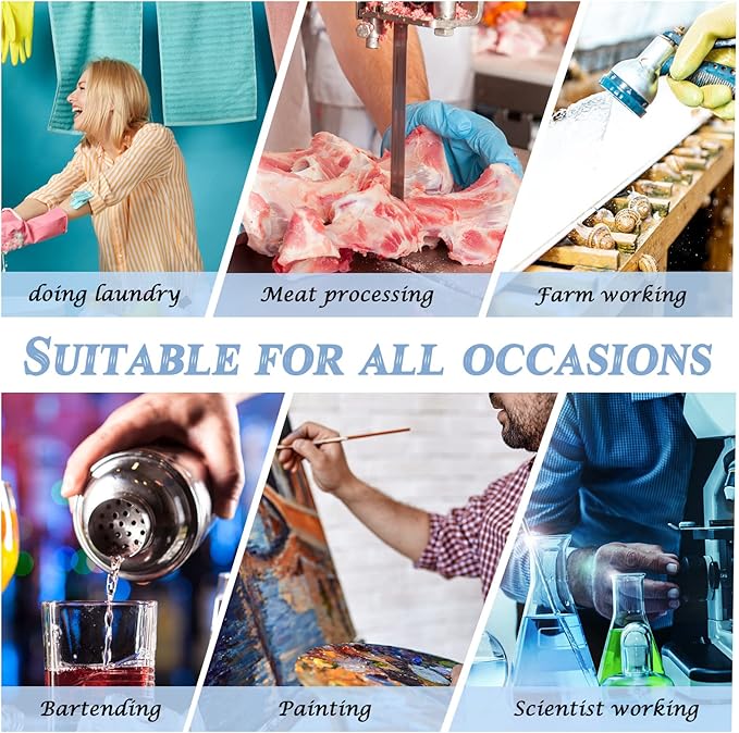 Hercicy 3 Pcs Heavy Duty Waterproof Aprons 47" PVC Vinyl Aprons Transparent - Image 6