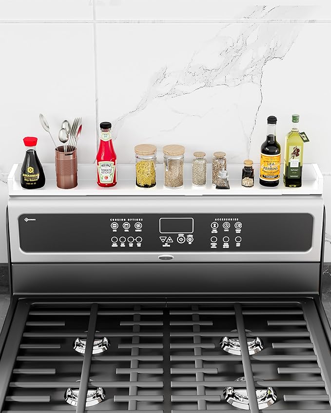 SZJHXIN 4X Strong Magnetic Stove Top Shelf, Adjustable 15-30 Inches, Fits by SZJHXIN