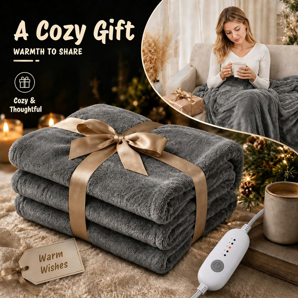 Electric Heated Blanket Full Size 72"x84",Fast Heating Throw, Soft ...
