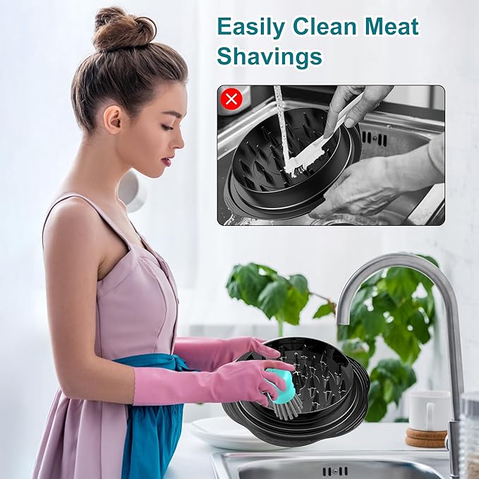 Mini Dish Brush for Cleaning Chicken Shredder, Palm Brush Dish Scrubber - Image 2