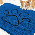 OLANLY Dog Door Mat for Muddy Paws 30x20, Paw Print Design, Absorbs Moisture by OLANLY