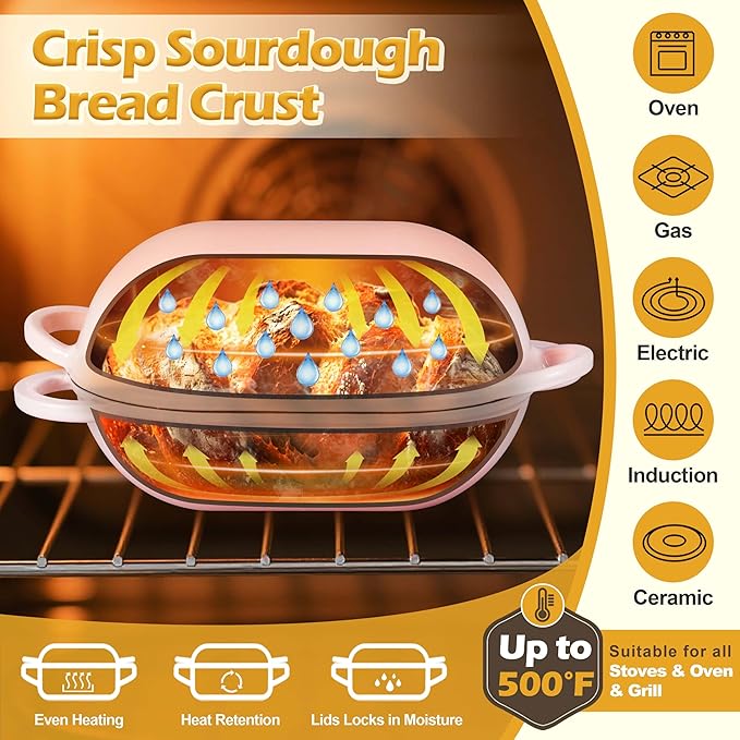 Homikit Enameled Cast Iron Dutch Oven