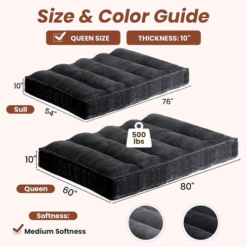 10" futon mattress queen size,futons sofa couch bed shown in use