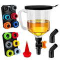 18 Pack No Spill Engine Oil Funnel Kit，1.59QT/1.5L Automotive Oil Funnel Set， 2 by YOZYU