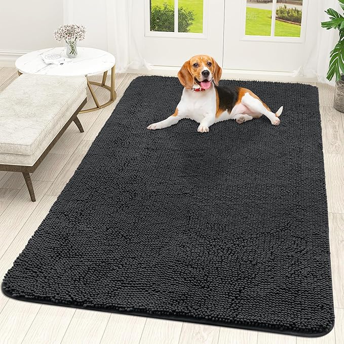 OLANLY Dog Door Mat for Muddy Paws 70x46, Absorbs Moisture and Dirt, Absorbent by OLANLY