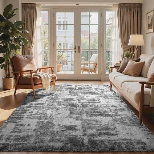 6x9 Ft Large Shag Rugs for Living Room Decor, Tie-Dyed Ultra Soft Fluffy Furry - Image 2