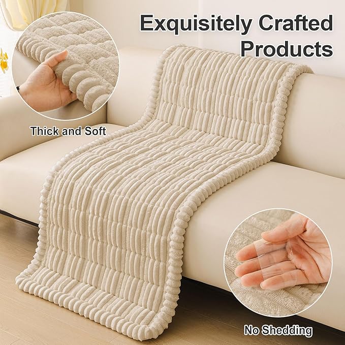 hyha Couch Covers for Dogs Washable, Non Slip Plush Dog Sofa Protectors - Image 8