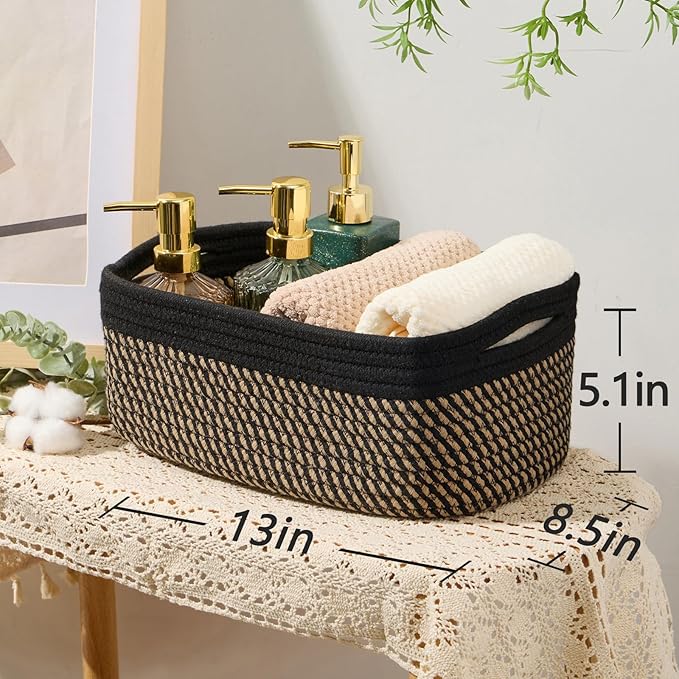 MiniArk Small Storage Baskets for Organizing | Closet Organizer Bins | Shelf - Image 3