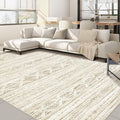 Nakagishi 8x10 Area Rugs Living Room: Washable Boho Large Neutral Modern Soft by NakagishiAreaRug