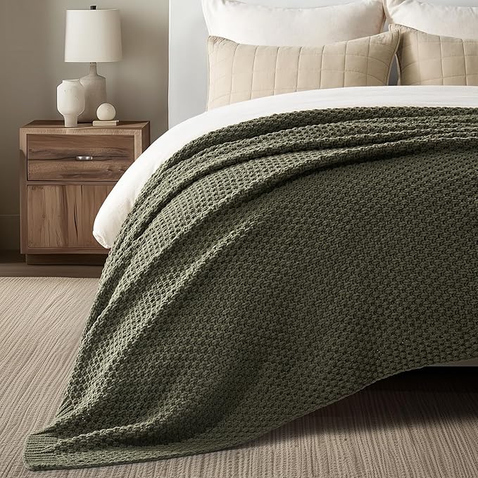 EVERGRACEHOME Chunky Chenille Knit Throw Blanket - Image 3